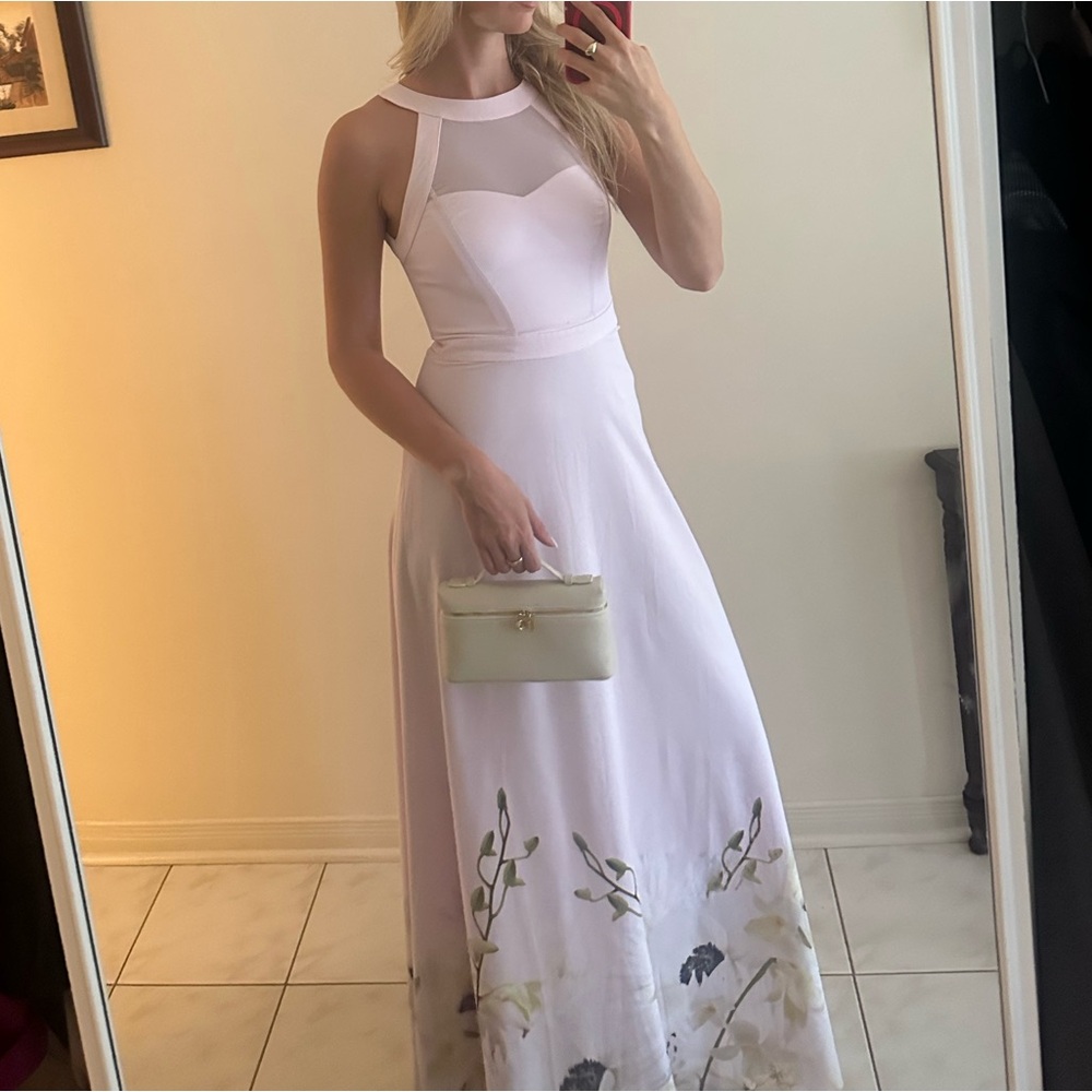 Ted Baker Pink Floral Maxi Dress